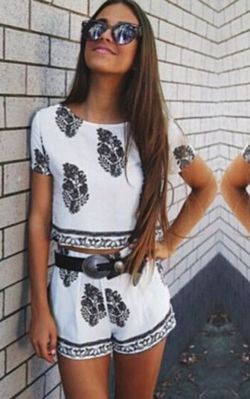 F2420 Simply Cute Boho Two-Piece Playsuit